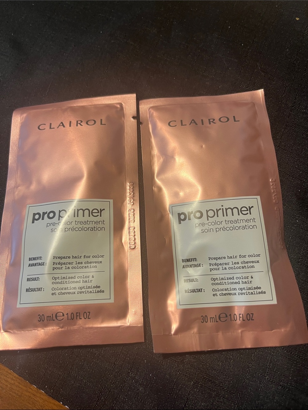 Clairol ProPrimer Pre-Color Treatment Sachets - Rose Gold